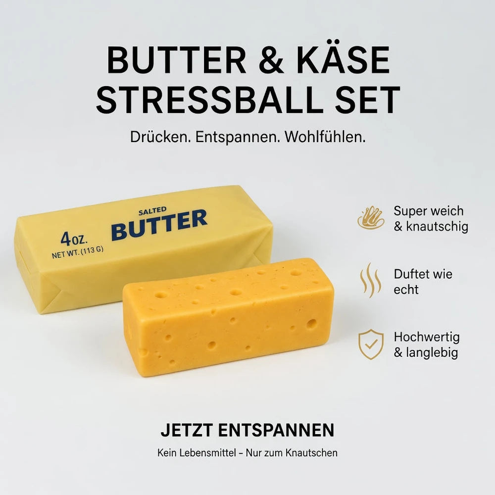 Butter Squishy Stressball – Salted und Cheese Edition