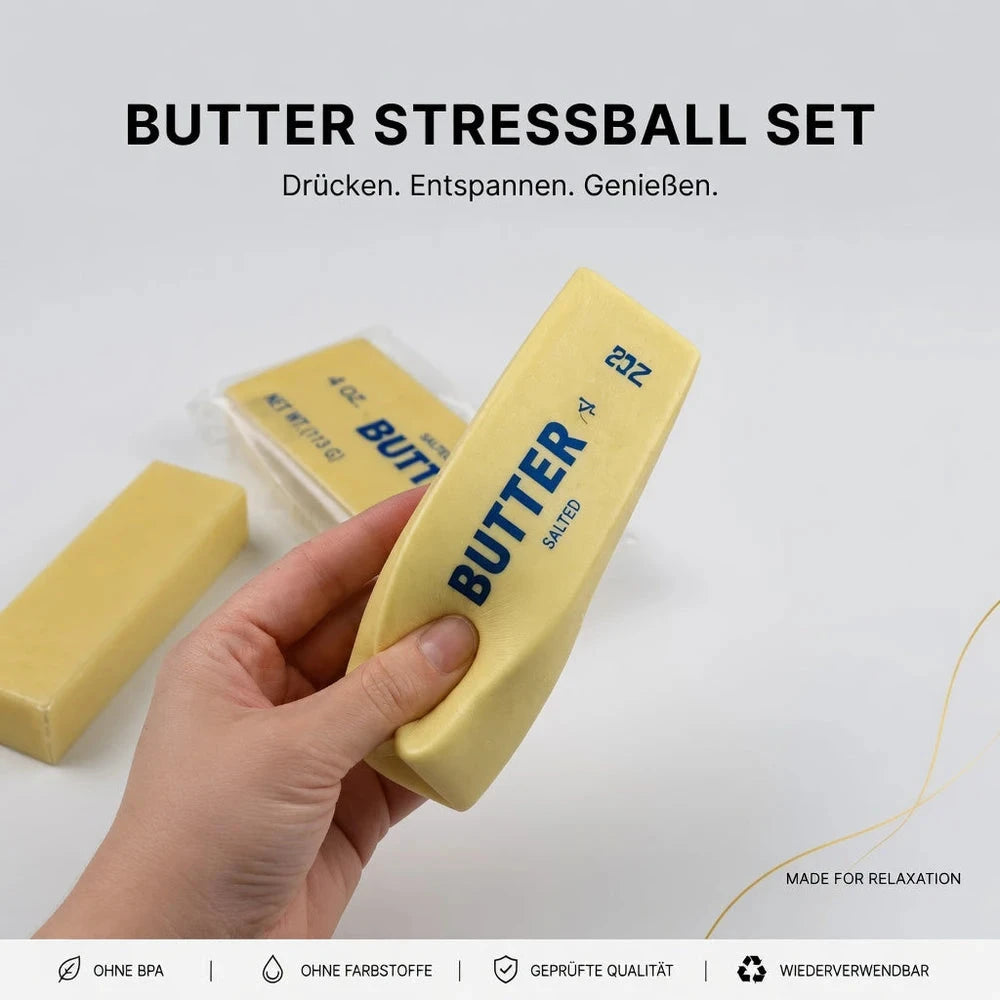 Butter Squishy Stressball – Salted und Cheese Edition