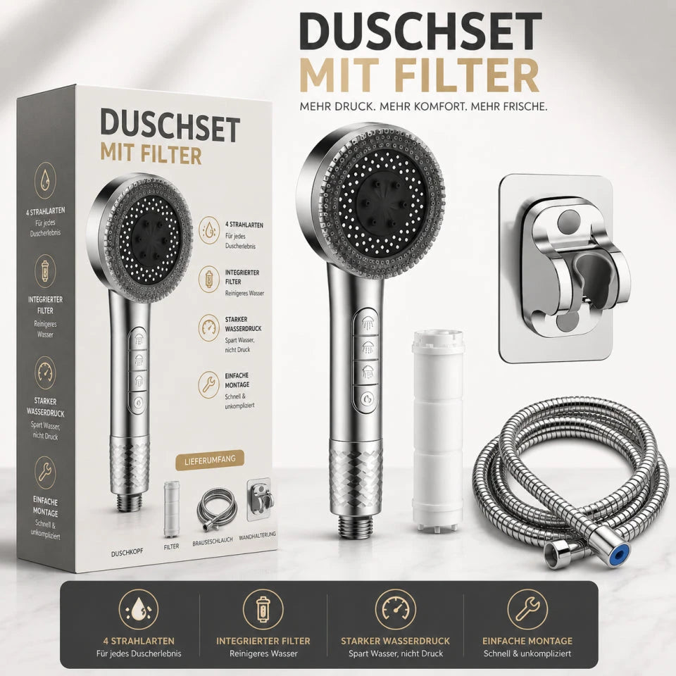 KlarStrahl™ | Mehr Wasserdruck. Frischeres Duschgefühl.