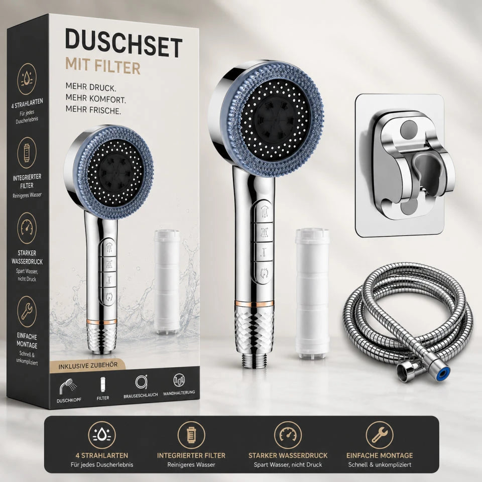 KlarStrahl™ | Mehr Wasserdruck. Frischeres Duschgefühl.