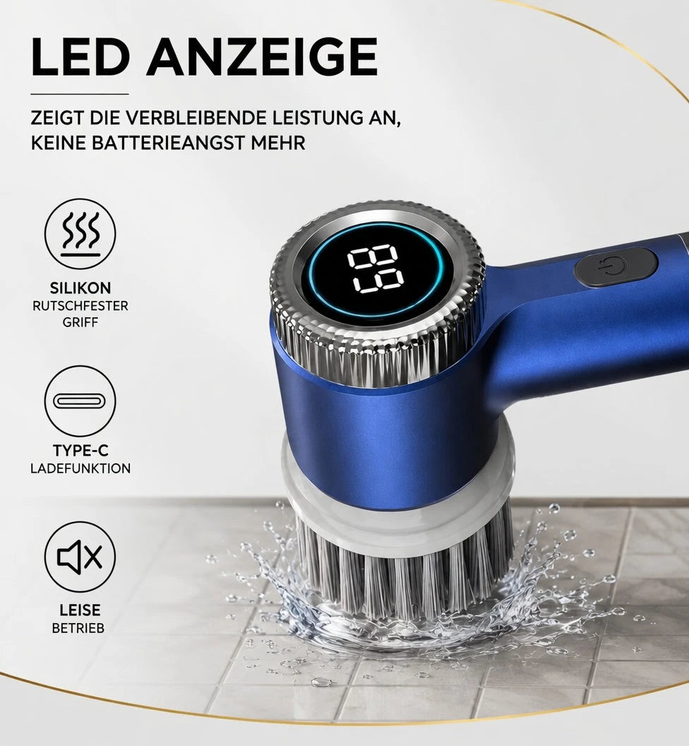 PowerClean Drehbürste – Dein Turbo-Helfer für blitzsaubere Küche & Bad!