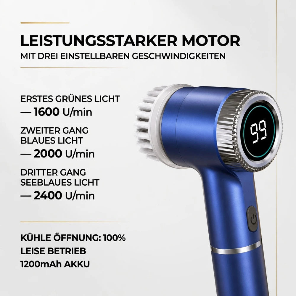 PowerClean Drehbürste – Dein Turbo-Helfer für blitzsaubere Küche & Bad!