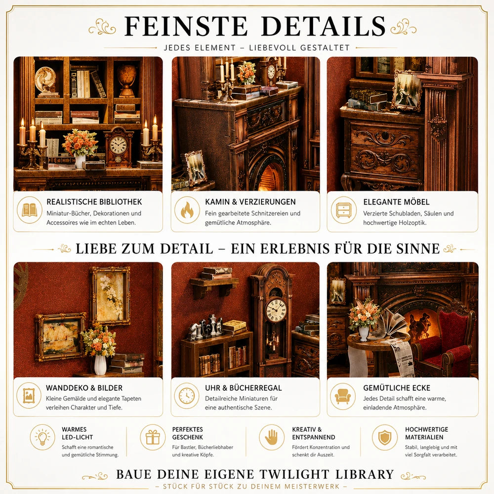 Twilight Bücherwelt – Dein magisches DIY-Regal für Entspannung & Fokus