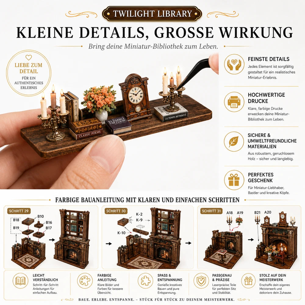 Twilight Bücherwelt – Dein magisches DIY-Regal für Entspannung & Fokus