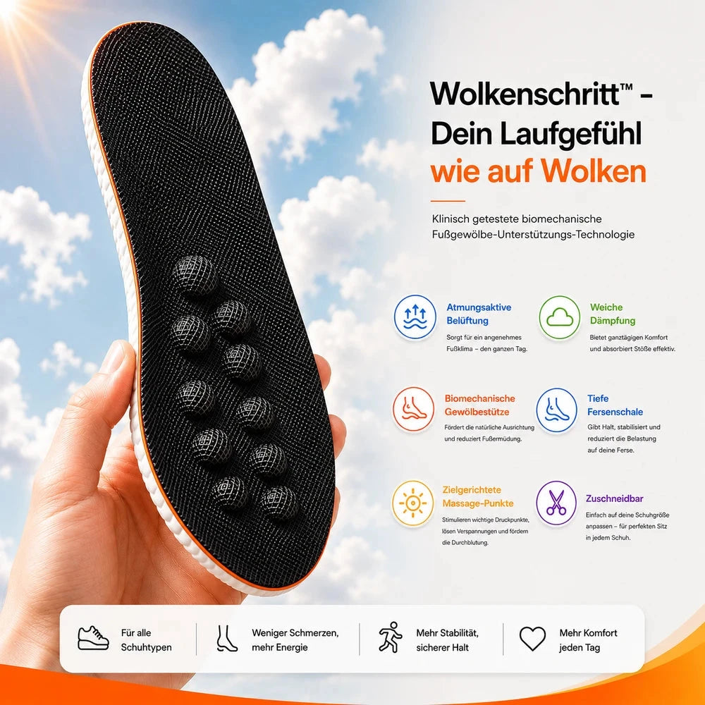 Wolkenschritt™ – Dein Laufgefühl wie auf Wolken