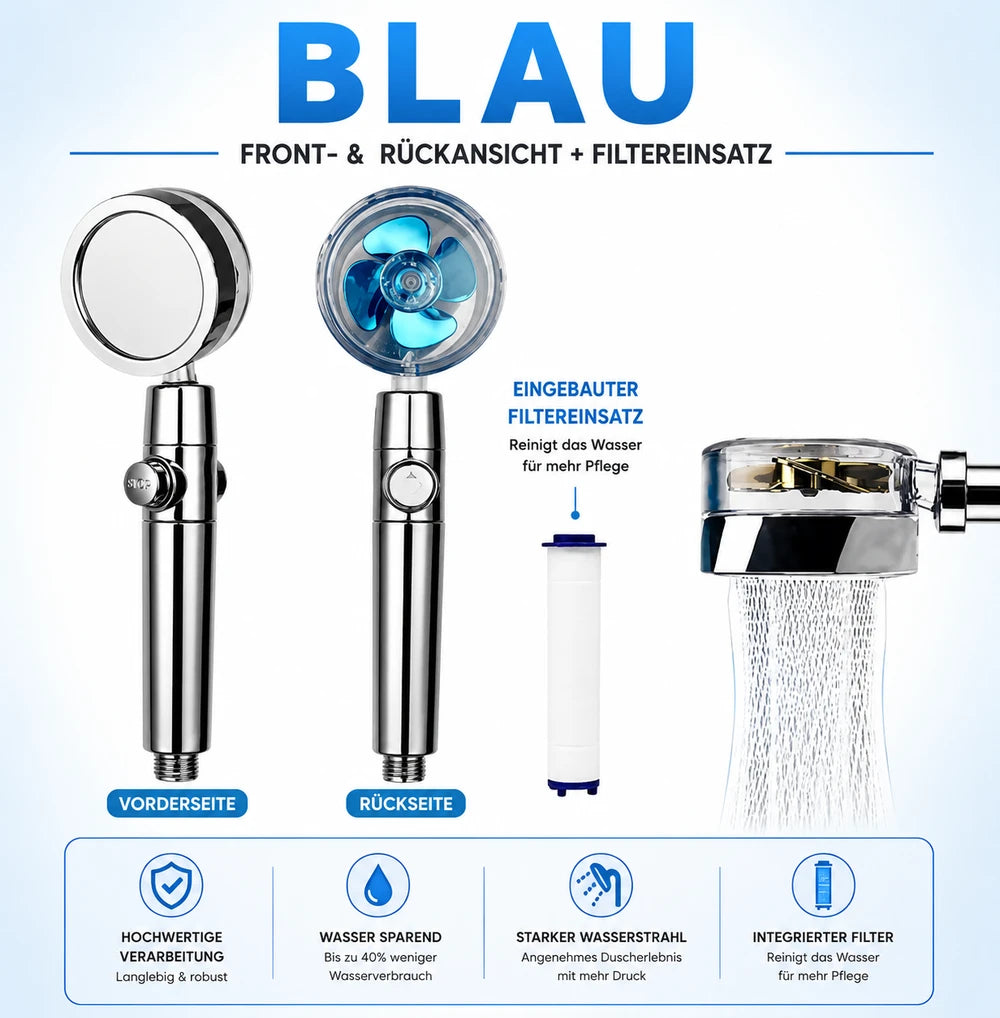 AquaBoost™ – Duschkopf für mehr Druck und weniger Verbrauch