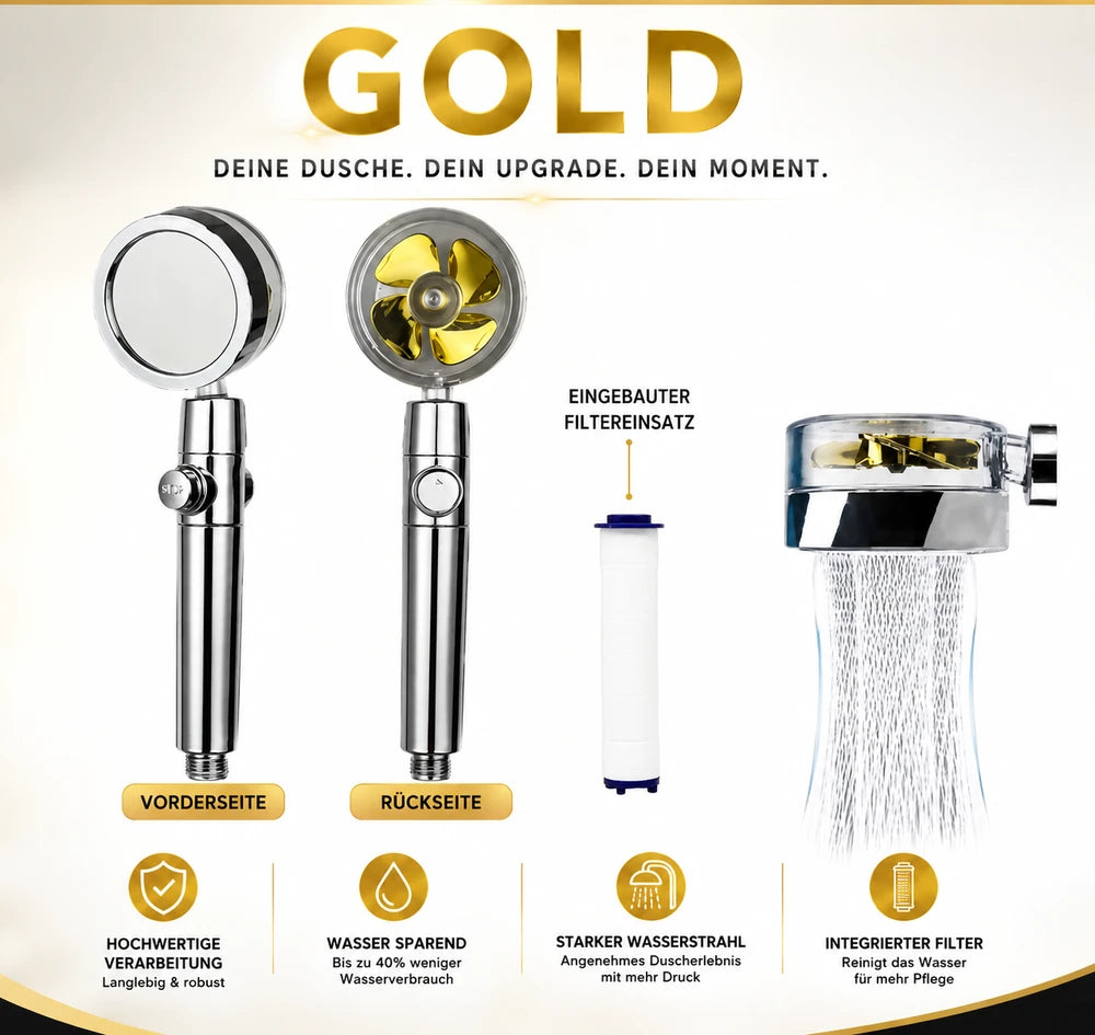 AquaBoost™ – Duschkopf für mehr Druck und weniger Verbrauch