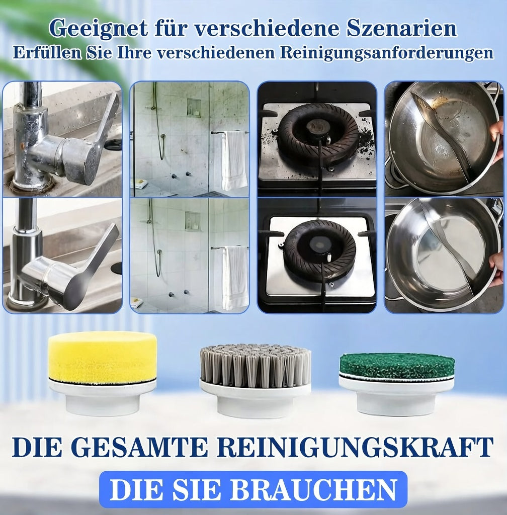 PowerClean Drehbürste – Dein Turbo-Helfer für blitzsaubere Küche & Bad!