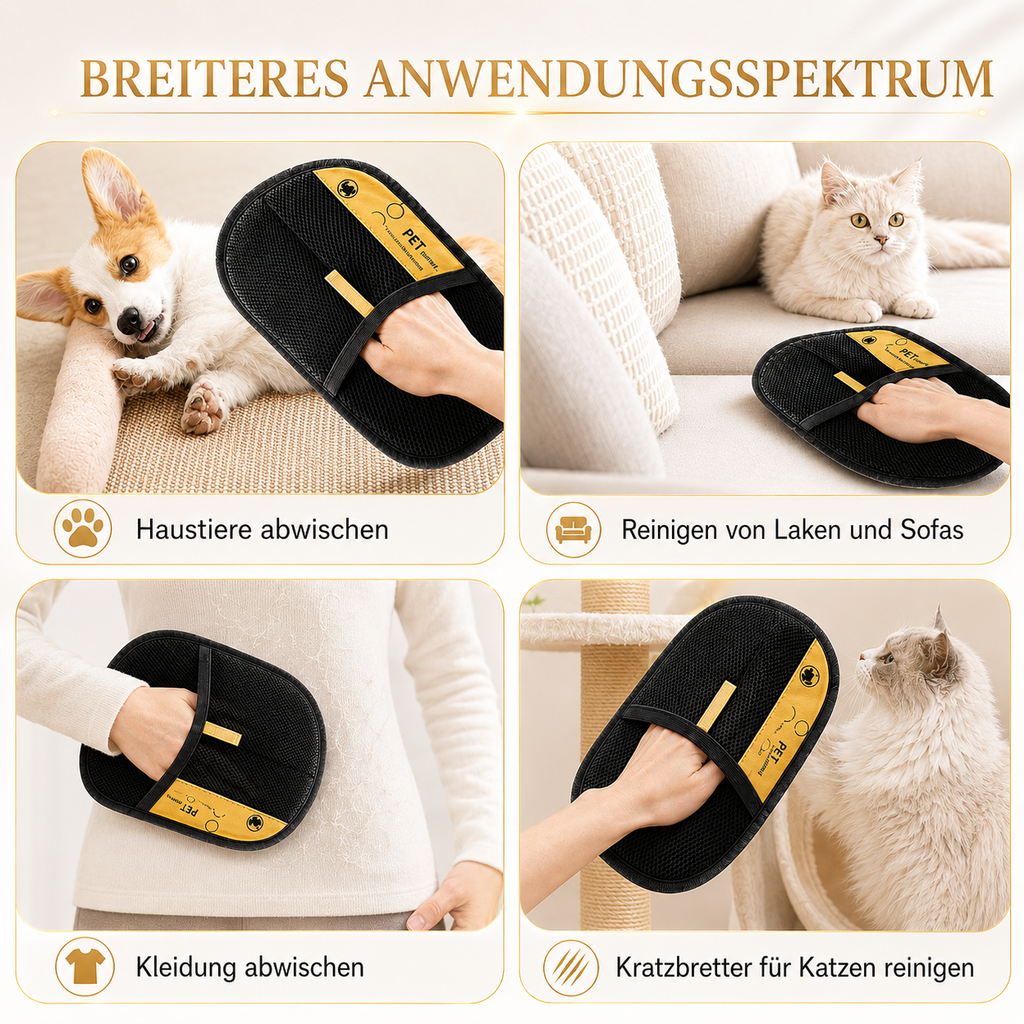 Fellora - Der Fellpflegehandschuh für ein sichtbar saubereres Zuhause